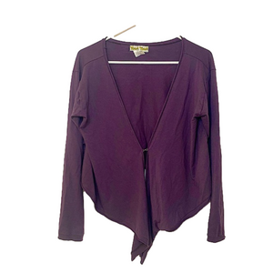 YOGA TOGA Purple Wrap Sweater